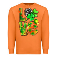 Carrot st.patrick love with clover Premium Sweatshirt - NancyCooperArtShop