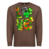 Chestnut st.patrick love with clover Premium Sweatshirt - NancyCooperArtShop