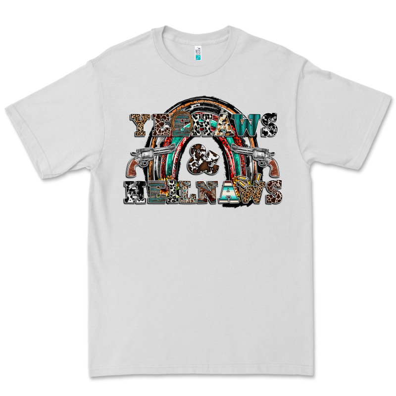 Yeehaws And Heilnaws Premium Tee by SublimationCraftShop | Teevron