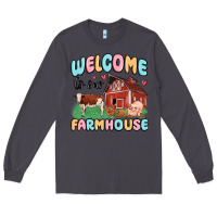 Smoke welcome to our farmhouse Long Sleeve Tee - MaliasSmallBusiness