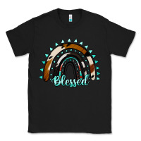 Black blessed rainbow cowhide aztec Classic Tee - Jasminsmagicworld
