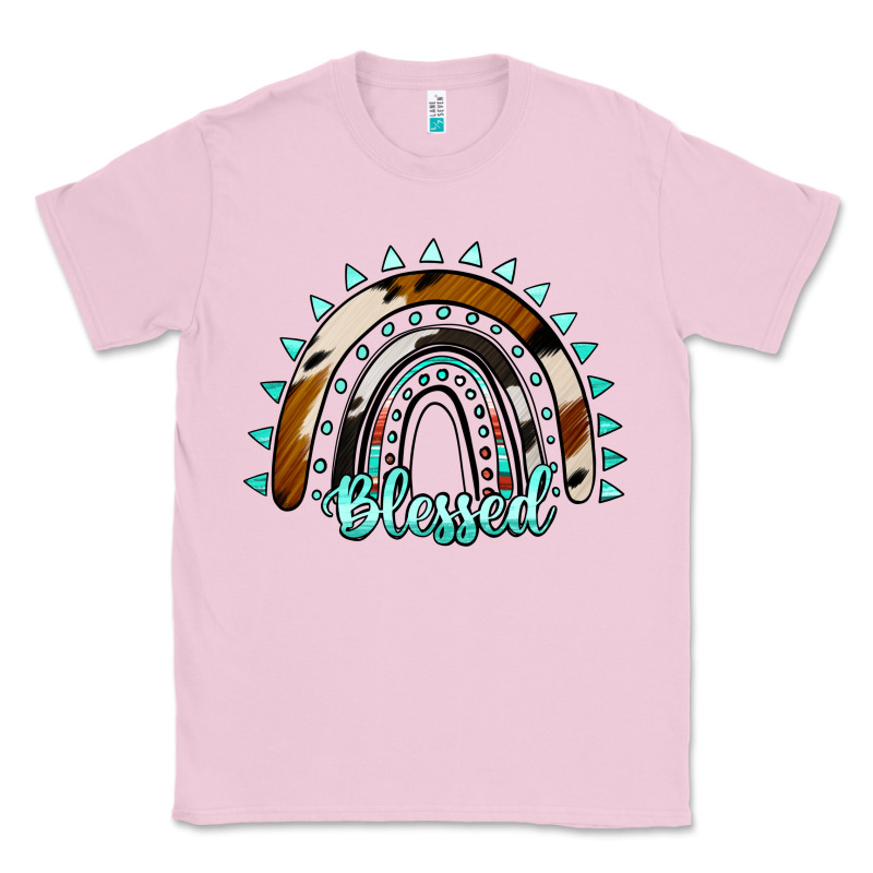 Blessed Rainbow Cowhide Aztec Classic Tee by Jasminsmagicworld | Teevron
