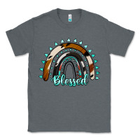 Charcoal Heather blessed rainbow cowhide aztec Classic Tee - Jasminsmagicworld