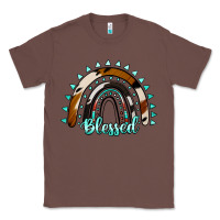 Chestnut blessed rainbow cowhide aztec Classic Tee - Jasminsmagicworld