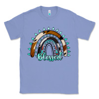 Colony Blue blessed rainbow cowhide aztec Classic Tee - Jasminsmagicworld