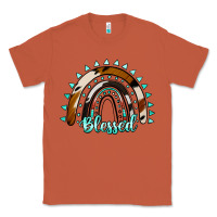 Copper blessed rainbow cowhide aztec Classic Tee - Jasminsmagicworld