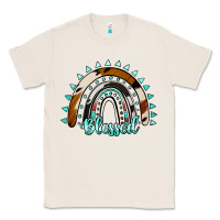 Natural blessed rainbow cowhide aztec Classic Tee - Jasminsmagicworld
