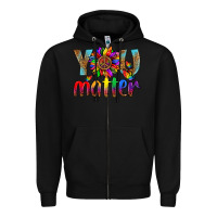 Black Lgbtq You Matter With Leopard Zipper Hoodie - BundleAndBundleShop