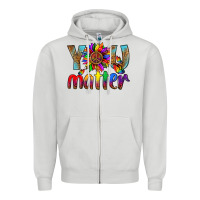 Dove Grey Lgbtq You Matter With Leopard Zipper Hoodie - BundleAndBundleShop