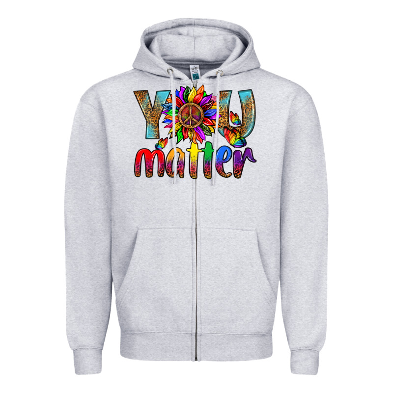 Lgbtq You Matter With Leopard Zipper Hoodie by BundleAndBundleShop | Teevron