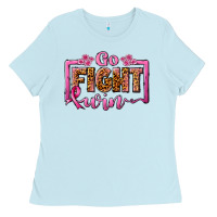 Baby Blue go fight win Ladies Tee - JahusDesignShop