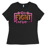 Black go fight win Ladies Tee - JahusDesignShop