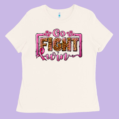 Go Fight Win Ladies Tee Designed By Jahusdesignshop