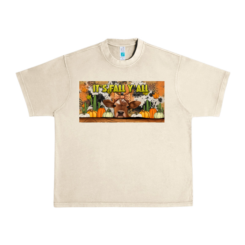 It's Fall Y'all Cow Urban Heavy Tee by Jasminsmagicworld | Teevron
