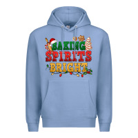 Colony Blue Baking spirits bright Premium Hoodie - NancyCooperArtShop
