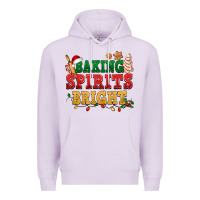 Lilac Baking spirits bright Premium Hoodie - NancyCooperArtShop