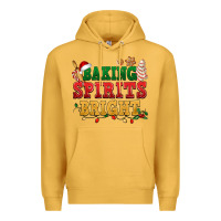 Mustard Baking spirits bright Premium Hoodie - NancyCooperArtShop