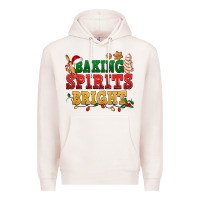 Pale Pink Baking spirits bright Premium Hoodie - NancyCooperArtShop