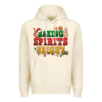 Sandshell Baking spirits bright Premium Hoodie - NancyCooperArtShop