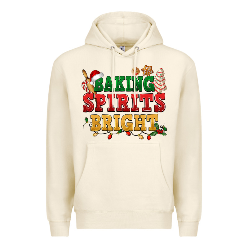 Baking Spirits Bright Premium Hoodie by NancyCooperArtShop | Teevron