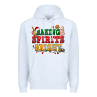 White Baking spirits bright Premium Hoodie - NancyCooperArtShop