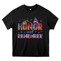 Black honor and remember Heavy Core Tee - Zillion Design Studio