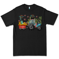 Black 4th of july tractor Premium Tee - CowGirlArtShop
