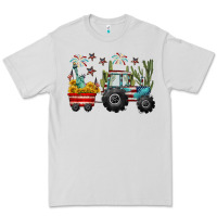 Dove Grey 4th of july tractor Premium Tee - CowGirlArtShop