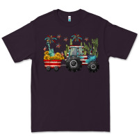 Plum 4th of july tractor Premium Tee - CowGirlArtShop