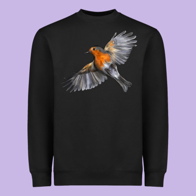 Flying American Robin Heavyweight Sweatshirt Designed By Lillyallendesigns