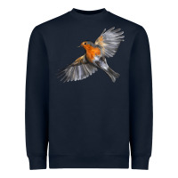 Navy Flying American Robin Heavyweight Sweatshirt - LillyAllenDesigns