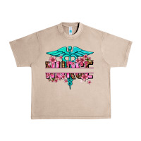 French Oak floral nurse preview Urban Heavy Tee - AdoDesignShop