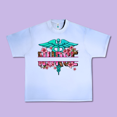 Floral Nurse Preview Urban Heavy Tee Designed By Adodesignshop