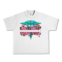 Lunar Rock floral nurse preview Urban Heavy Tee - AdoDesignShop