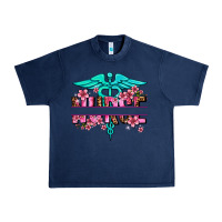 Navy floral nurse preview Urban Heavy Tee - AdoDesignShop