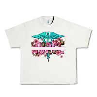 Pistachio floral nurse preview Urban Heavy Tee - AdoDesignShop