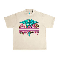 Sandshell floral nurse preview Urban Heavy Tee - AdoDesignShop