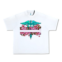 White floral nurse preview Urban Heavy Tee - AdoDesignShop