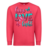 Cardinal live love fight breast cancer Premium Sweatshirt - texasbilliewilder