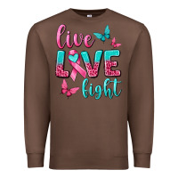 Chestnut live love fight breast cancer Premium Sweatshirt - texasbilliewilder