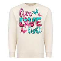 Live Love Fight Breast Cancer Premium Sweatshirt | Teevron