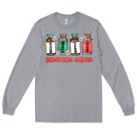 Heather Grey sedation squad Long Sleeve Tee - MaliasSmallBusiness