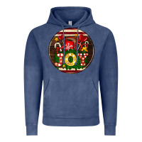 Vintage Denim Christmas joy and hot chocolate Vintage Hoodie - AdoDesignShop