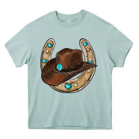 Horseshoe Cowboy Hat Heavy Core Tee | Teevron