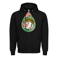 Black baseball and western roses teardrop  6 Zipper Hoodie - BundleAndBundleShop