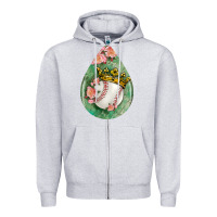 Heather Grey baseball and western roses teardrop  6 Zipper Hoodie - BundleAndBundleShop
