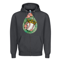 Smoke baseball and western roses teardrop  6 Zipper Hoodie - BundleAndBundleShop