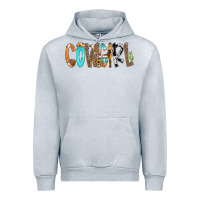 Heather Grey Cowgirl Min Urban Hoodie - CowCowDesign