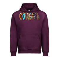 Mauve Wine Cowgirl Min Urban Hoodie - CowCowDesign