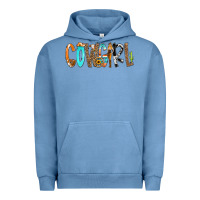 Pigment Pebble Blue Cowgirl Min Urban Hoodie - CowCowDesign